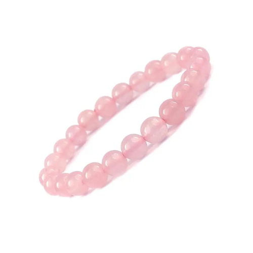 Rose Quartz Bracelet. for Women and Men Both. Size 8 MM - Trishakti ...