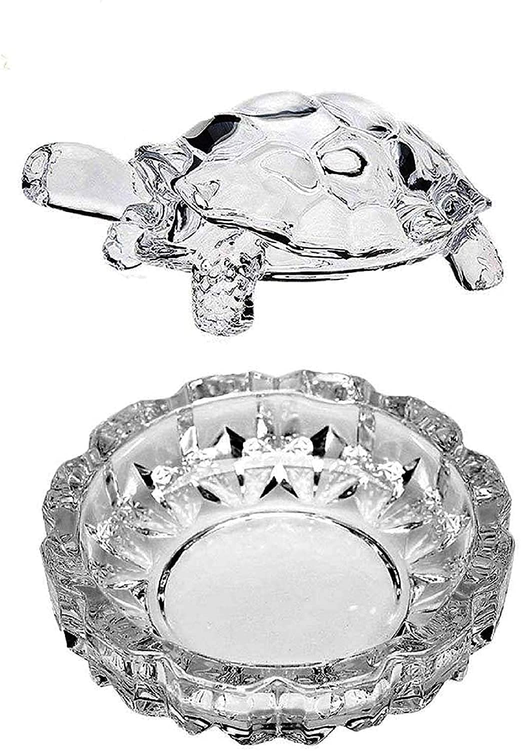 Crystal Turtle-Tortoise, Vastu with Pond Pot Showpiece - Trishakti Products