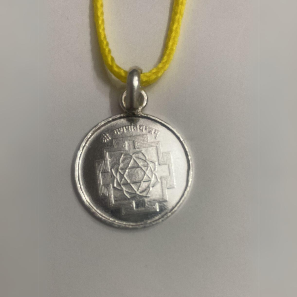 Shri Ganesha Yantra Silver Locket Trishakti Products