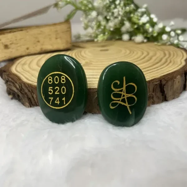 Zibu Coin Green Jade